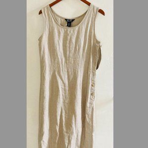 Rafaella Linen Maxi Dress Size 8
